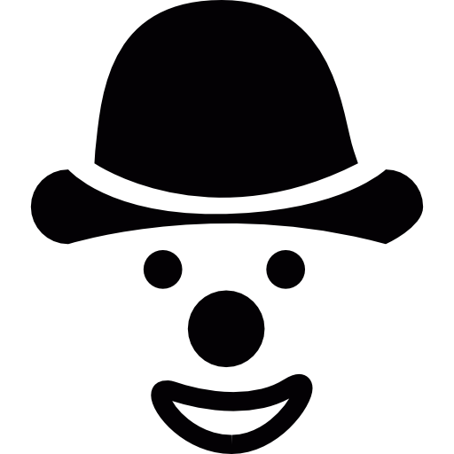 Face Of Clown With Hat