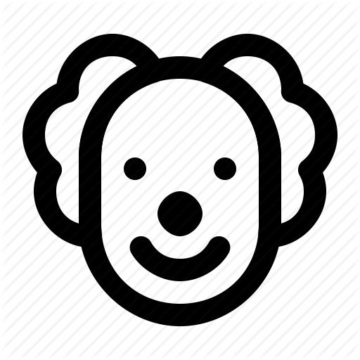 Birthday, Circus, Clown, Face, Party, Smile Icon