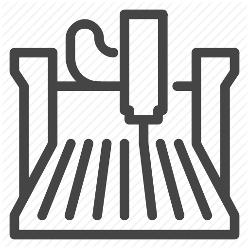 Cnc, Computer, Controlled, Cutter, Machine, Numerical, Plant Icon