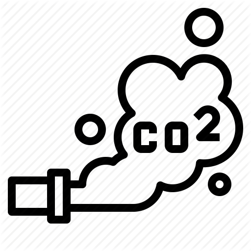 Carbon, Dioxide, Environment, Pollution, Smoke Icon