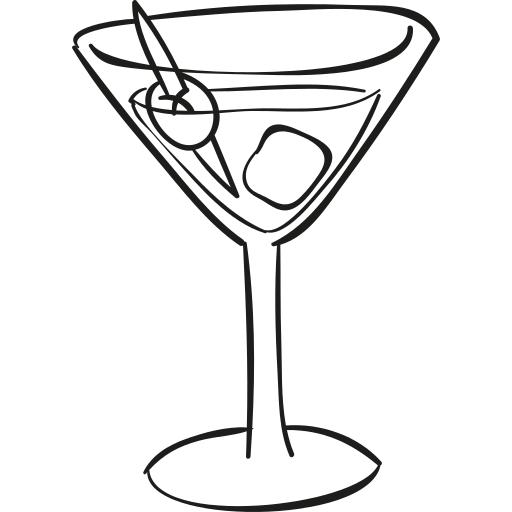 Cocktail Glass Icon at GetDrawings | Free download