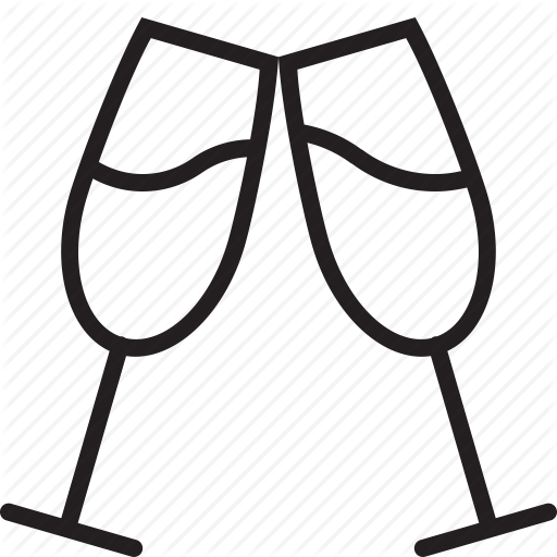 Cheers, Cocktail, Couple, Drinks, Toast, Toasting, Wine Icon