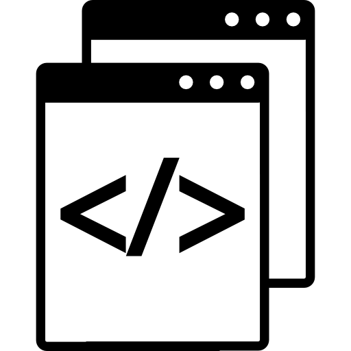 Data Coding Symbol Icons Free Download