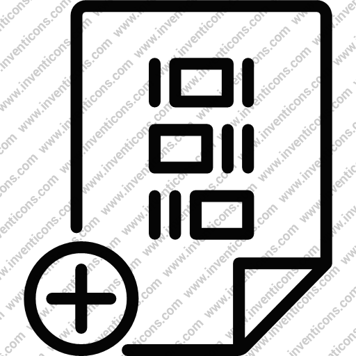 Download Add,file,page,sheet,coding Icon Inventicons