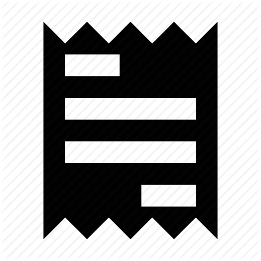 Bill, Coupon, Invoice, Receipt, Voucher Icon