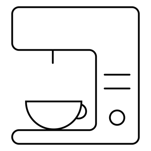 Coffee Machine Stroke Icon