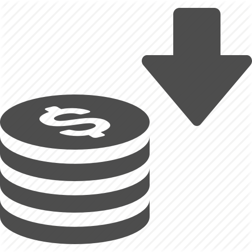 Arrow, Coin, Coins, Stack, Stacked Icon