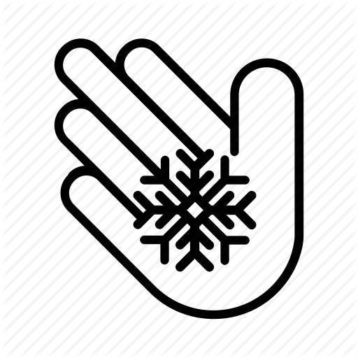 Cold, Hand, Snow, Snowflake, Winter, Yummy Icon