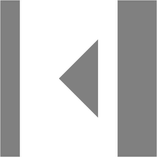 Gray Collapse Left Icon