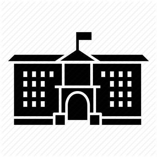 Building, College, High School, Institution, School, University Icon