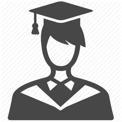 College Student, Education, Graduated, Male, Man, Profile, School Icon