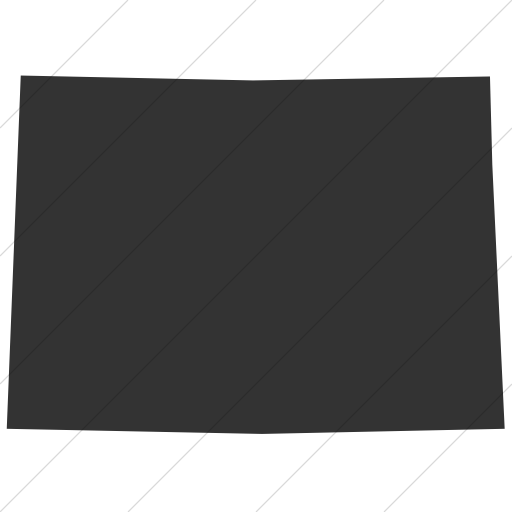 Simple Dark Gray Us States Colorado Icon