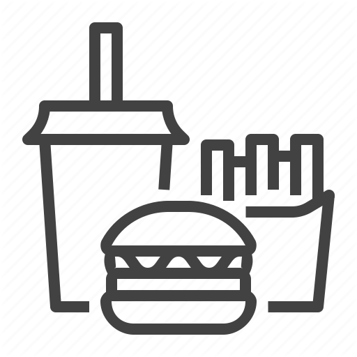 Combo, Fast, Food, Lunch, Menu Icon