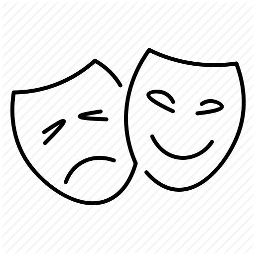 Cinema, Comedy, Drama, Entertainment, Mask, Theater, Tragedy Icon