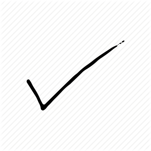 Cartoon, Checkmark, Comic Icon