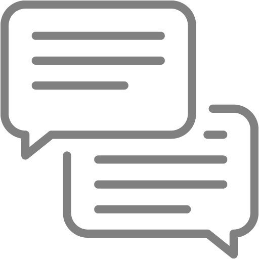 Gray Speech Bubble Icon