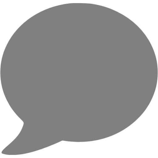 Gray Speech Bubble Icon