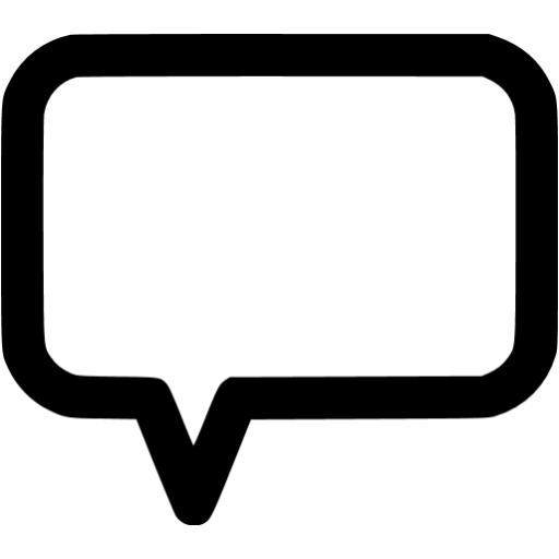 Black Comments Icon