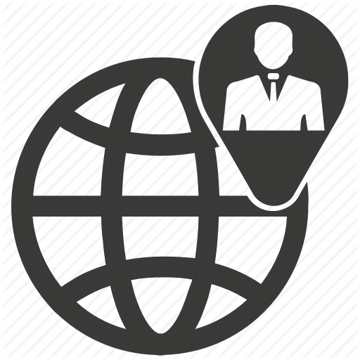 Global Community, Global Man, Internet User Icon