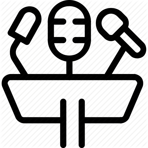 Company, Microphone, Office, Presentation, Work Icon