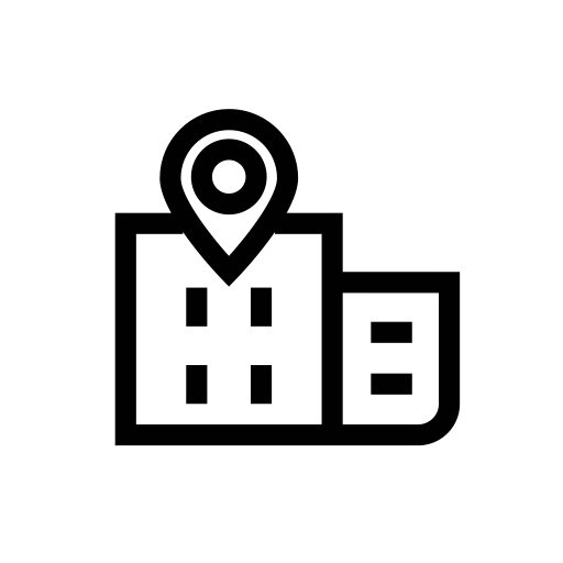 Building, Building Location, Company, Location, Office, Position Icon