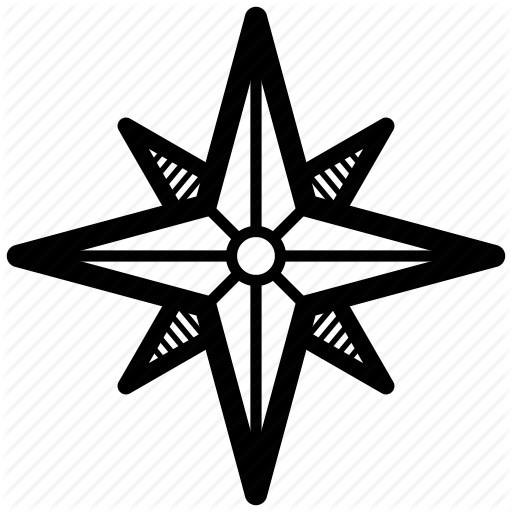 Cardinal, Compass, Direction, Magnetic, Navigation, Rose Icon