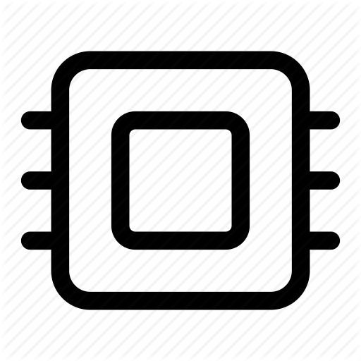 Chip, Component, Electronics, Hardware, Processor Icon