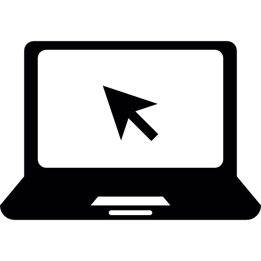 Laptop Computer With Arrow Icons Free Download