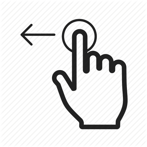 Computer, Hand, Left, Move, Sign, Technology Icon