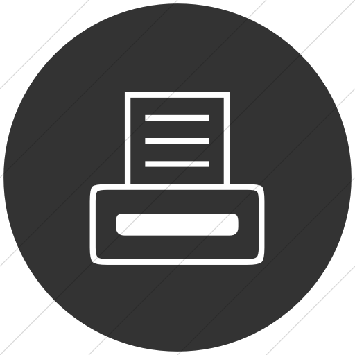 Flat Circle White On Dark Gray Classica Computer