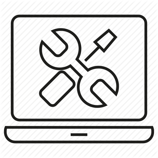 Computer, Fix, Laptop, Repair, Support, Tool, Wrench Icon