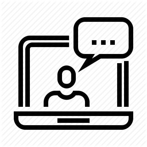 Bubble, Chat, Computer, Laptop, Service, Speech, Support Icon