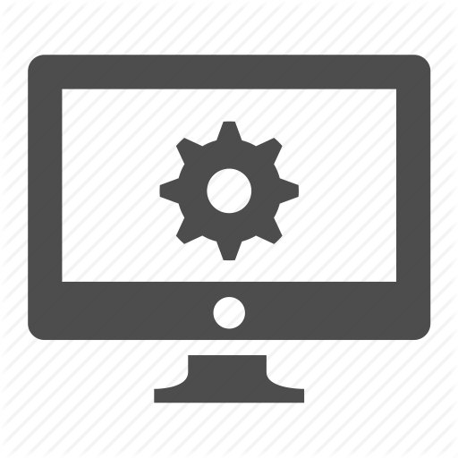Cog, Computer, Configuration, Monitor, Screen, System Icon