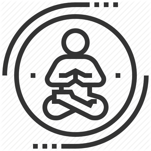 Concentration, Exercise, Fitness, Meditation, Relax, Yoga Icon