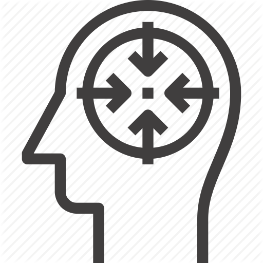 Arrow, Concentration, Focus, Head, Human, Mind, Thinking Icon