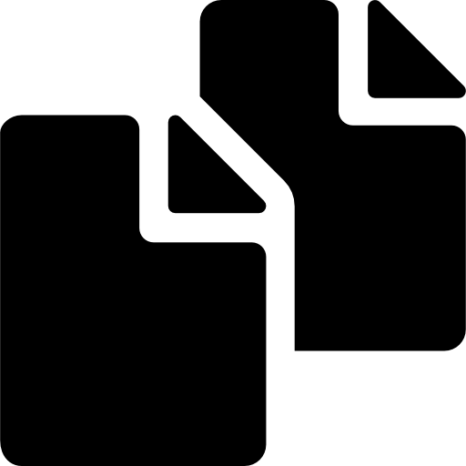 Copy Symbol Of Two Filled Paper Sheets Icons Free Download