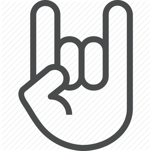 Concert, Hand, On, Out, Party, Rock Icon