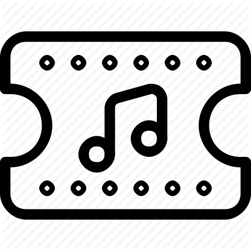 Audio, Concert, Music, Ticket Icon