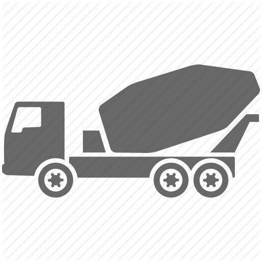 Concrete, Construction, Equipment, Truck, Work Icon