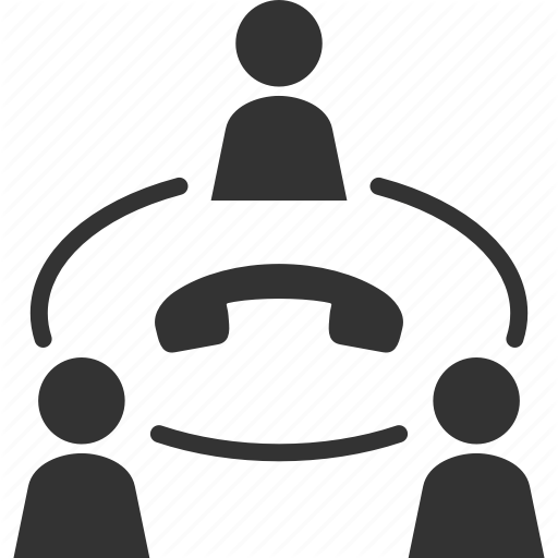 Businessman, Communication, Conference Call, Meeting, Teamwork Icon
