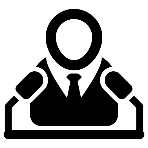 Speaker In A Conference Icons Free Download