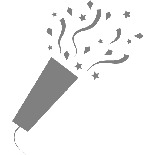 Gray Confetti Icon