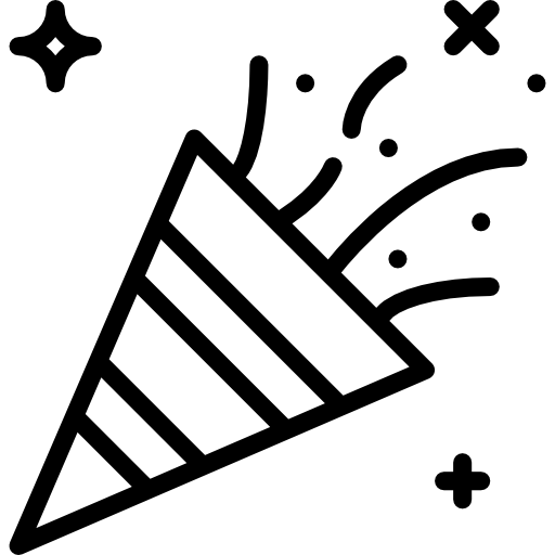 Confetti Icon Party Smashicons