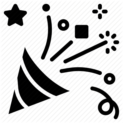 Birthday, Celebration, Confetti, Fun, Party Icon