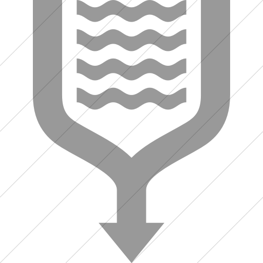 Simple Light Gray Iconathon River Confluence Icon