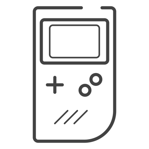 Game Boy Console Stroke Icon