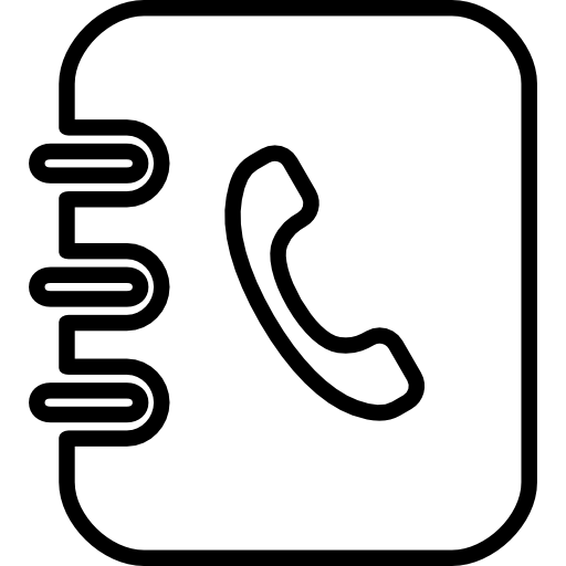 Contacts Book Outline Icons Free Download