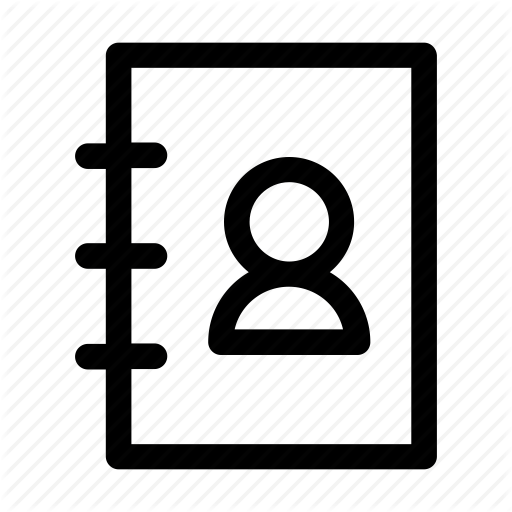 Agenda, App, Contact List, Contacts, List, Mobile, Smartphone Icon