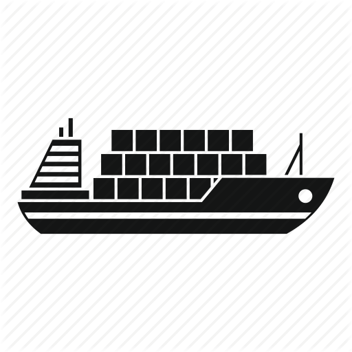 Cargo, Export, Isolated, Ocean, Sea, Ship, Shipping Icon