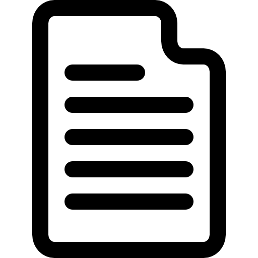 Document With Content Icons Free Download